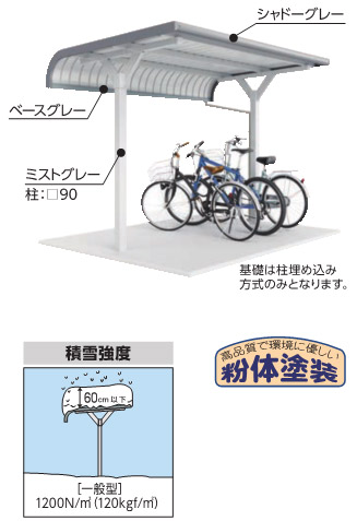 イナバ　中央柱　R 屋根  追加棟(2棟目以降) 一般型 BT-24L